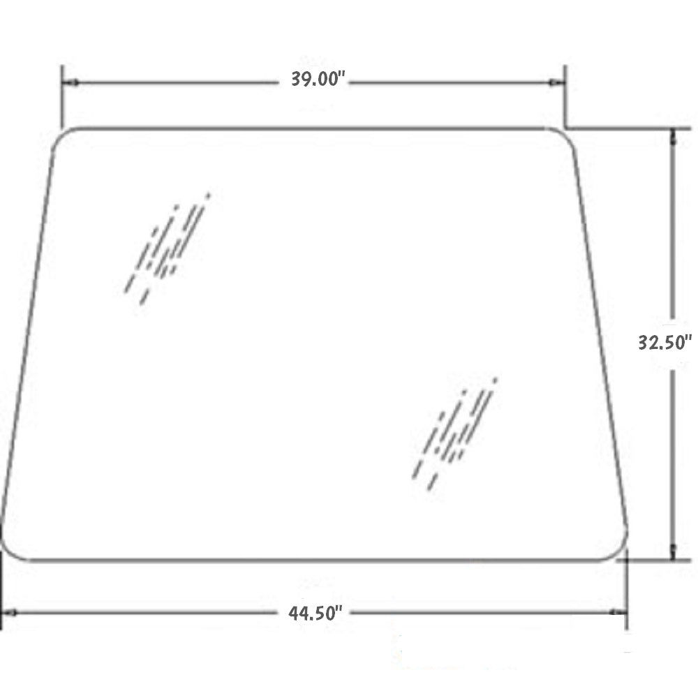 Front Windshield Glass Fits Ford New Holland Models 82848332