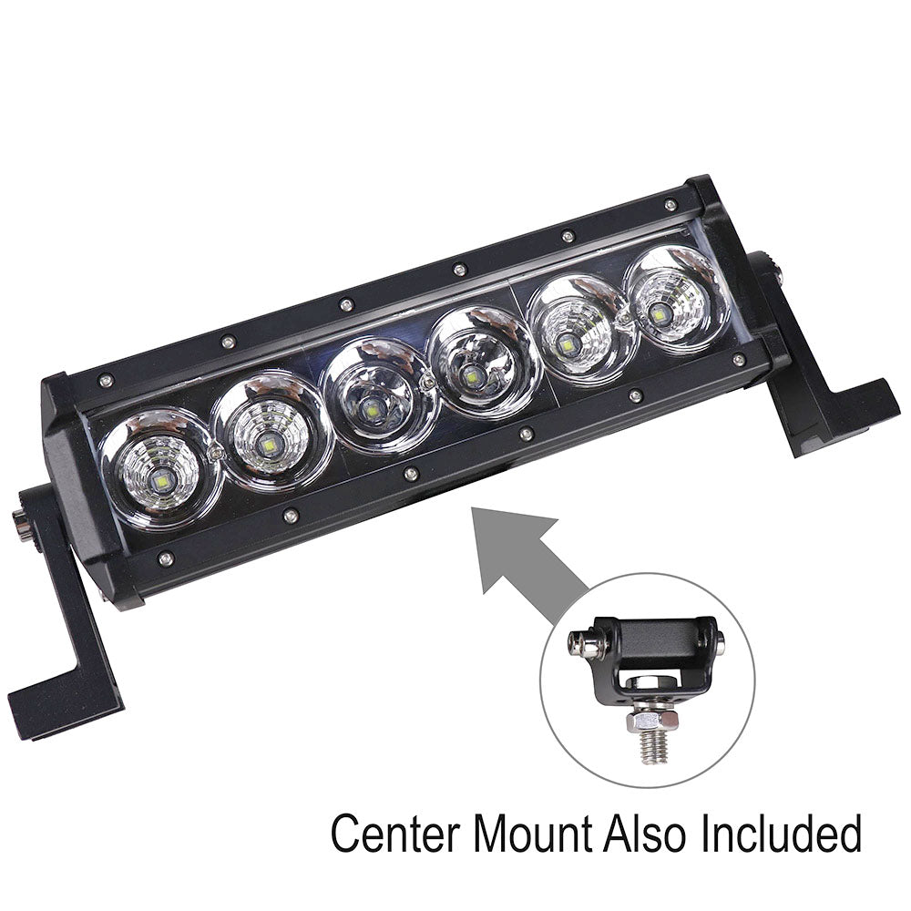 10-1/2" Flood Beam LED Light Bar, 4800 Lumens