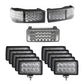 Complete LED Flood Beam Light Kit Fits Case IH STX Tractors - (Pkg. of 13)