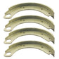 Set of 4 Brake Shoes Fits Massey Ferguson SP Fits Massey Ferguson 135 150 20C 21