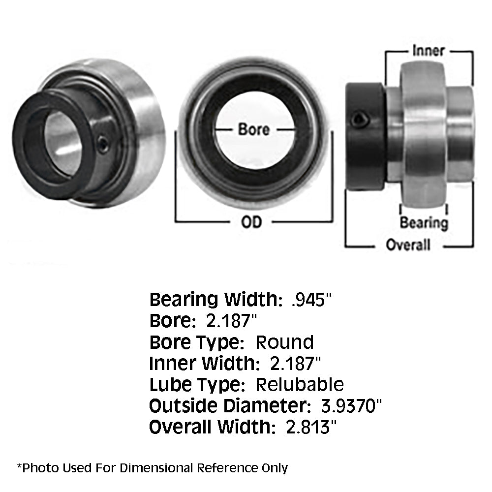 832455M1 Re-Lubri Fits CATeable Spherical Ball Bearing w/ Collar