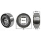 Disc Bearing Fits Universal Products Replaces W211PPB3-I