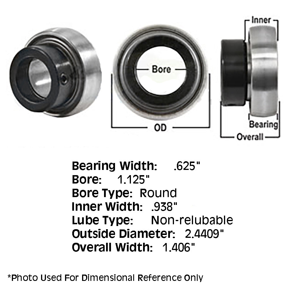 832779M1 Tractor Non-Relubri Fits CATable Cylindrical Ball Bearing With Collar