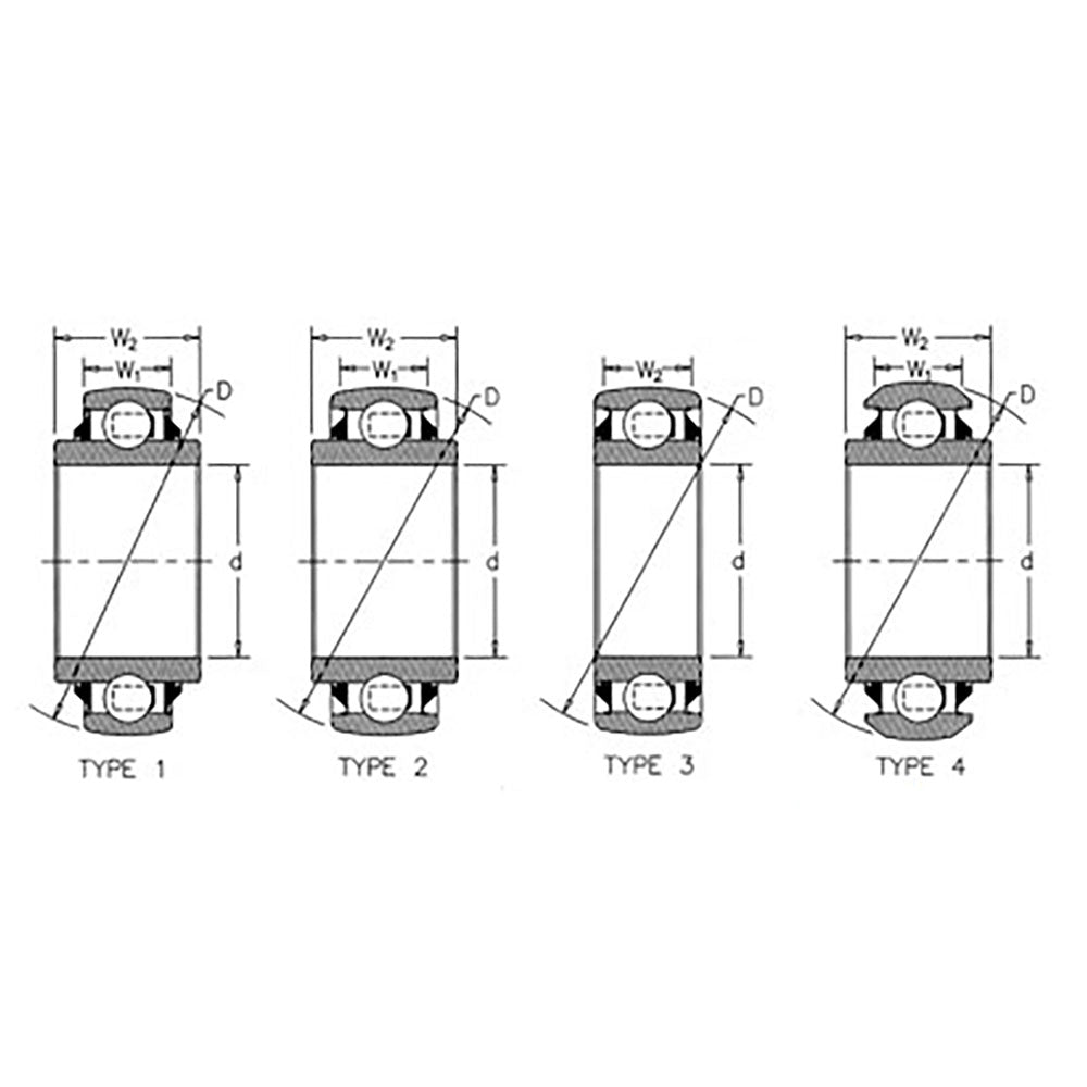 835050M1 Pre-Lube Spherical Disc Bearing Round Bore