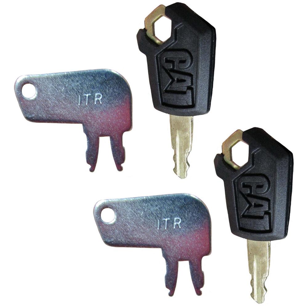 4-Pc Master Ignition Key Set 5P8500 & 8H5306 Fits Caterpillar Dozer Excavator