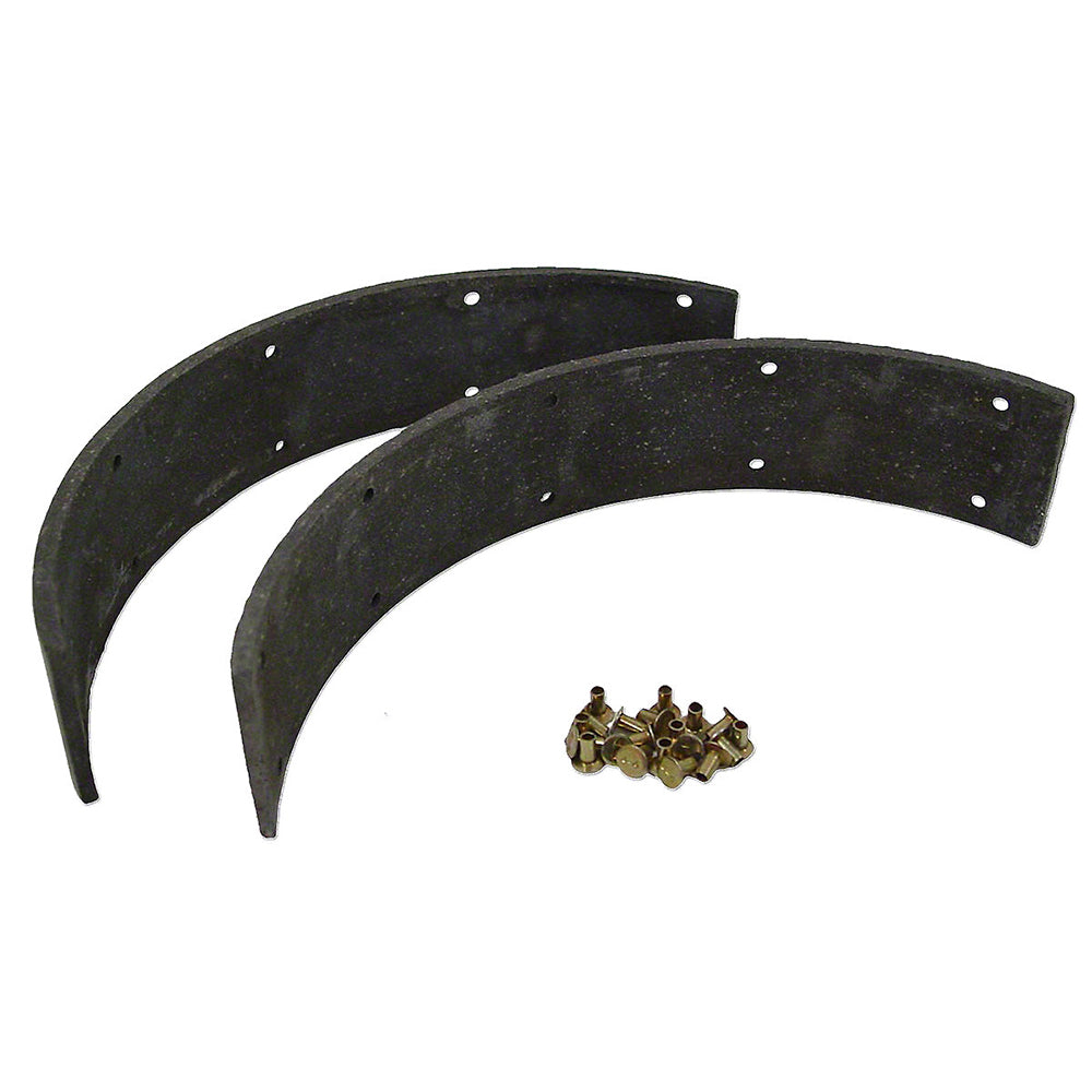 MHS073 Brake Shoe Lining Set With Rivets Fits Massey Harris