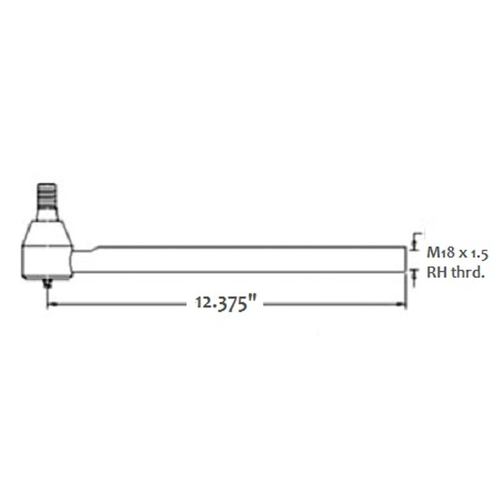 Tie Rod 85805977 Fits New Holland LB75 LB75.B LB75CP LB90 LB90.B LB95 NH85TLB