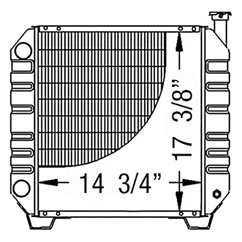 Radiator Fits D35 TC35 TC35D TC40 TC40D 351035 86401465 86402724 86402724-A