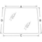 86511795 Front Windshield Glass Fits Ford/New Holland 8670 8770 8870 8970