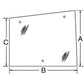 WN-86521435-PEX Glass, Side, RH Hinged Fits Ford/New Holland 8670 8670A 877