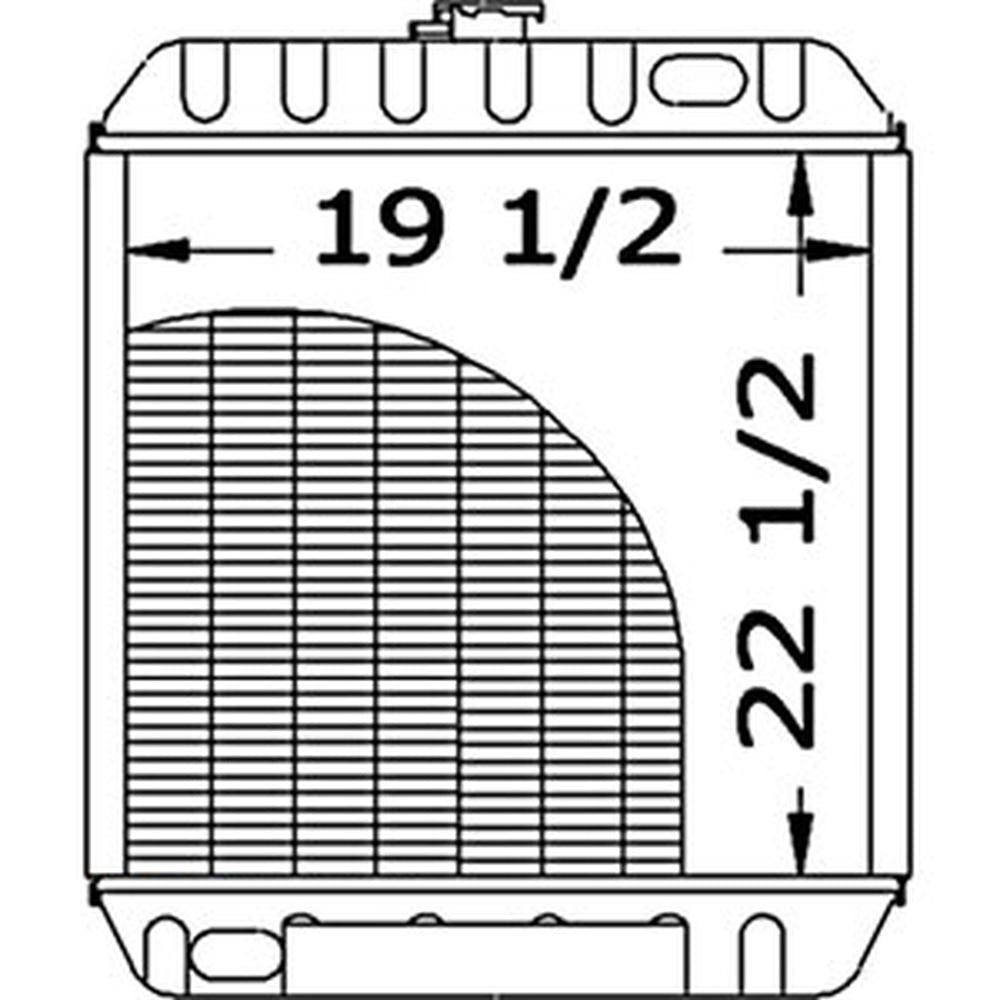 Radiator Fits New Holland LS190 LX985 86546700