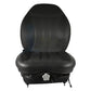 High Back Industrial Seat w/ Suspension, Slide Track, Black Vinyl, Fits Most