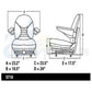 Suspension Seat For Mower Excavator Forklift Skid Steer Dozer Loader Tractor