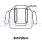 High Back Industrial Seat w/ Suspension, Slide Track, Black Vinyl, Fits Most