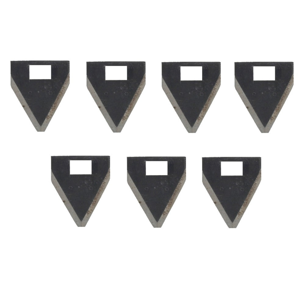 Seven Aftermarket Straw Chopper Knife Sections For Case/IH Combines 7120  AFX801