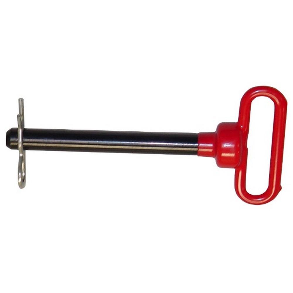 Tractor Implement Hitch Pin Drawbar 3/4" x 6-1/2" Useable 7832 Red Rubber Handle