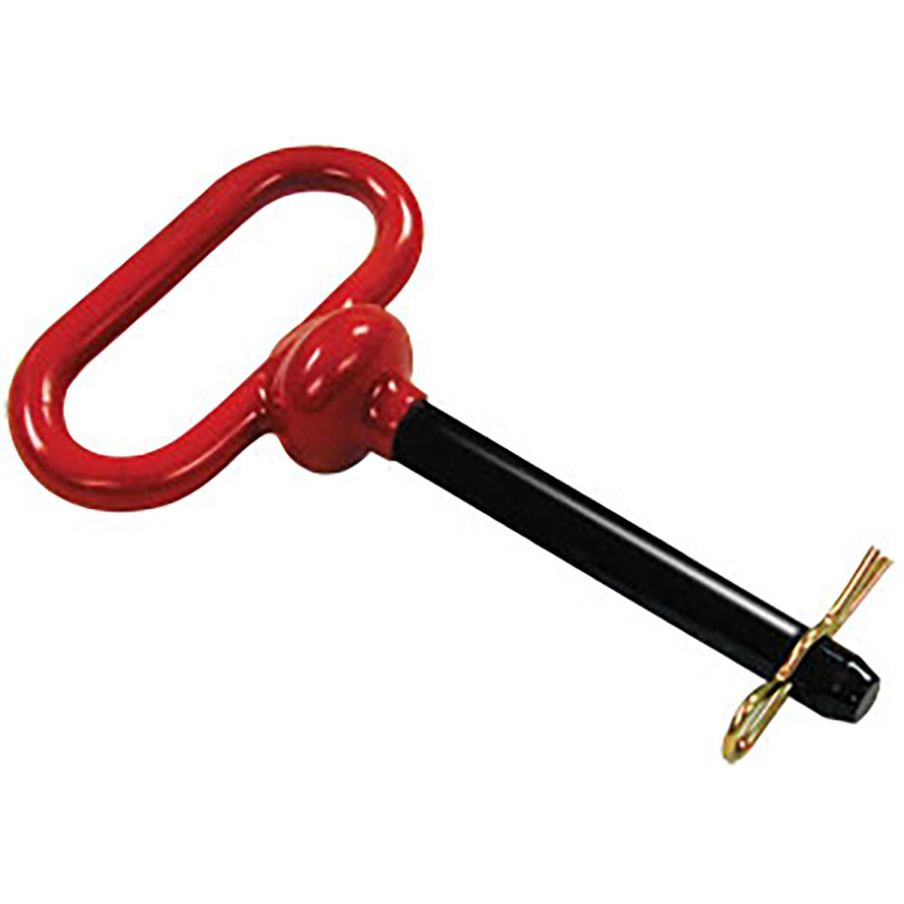 Tractor Implement Hitch Pin Drawbar 3/4" x 6-1/2" Useable 7832 Red Rubber Handle