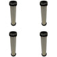 Qty 4: Inner and Outer Air Filters Fits Yanmar Replaces 119808-12520