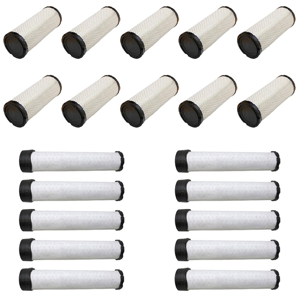 Qty 10: Inner and Outer Air Filters Fits New Holland Replaces 314531177