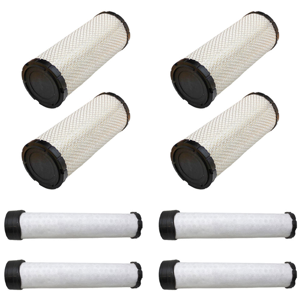 Qty 4: Inner and Outer Air Filters Fits Briggs and Stratton Replaces 4235