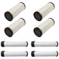 Qty 4: Inner and Outer Air Filters Fits Hitachi Replaces 00181071
