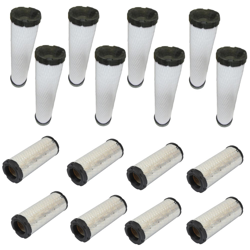 Qty 8: Inner and Outer Air Filters Fits Gravely Replaces 00181071