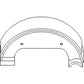 Pair of Brake Shoes Fits Ford/New Holland Replaces 83921593