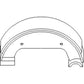 Brake Shoes Set of 2 Fits Ford 1700 1900 1910 2110 SBA328100061 83921593