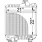 Radiator Fits Case/International Harvester Replaces 87352188