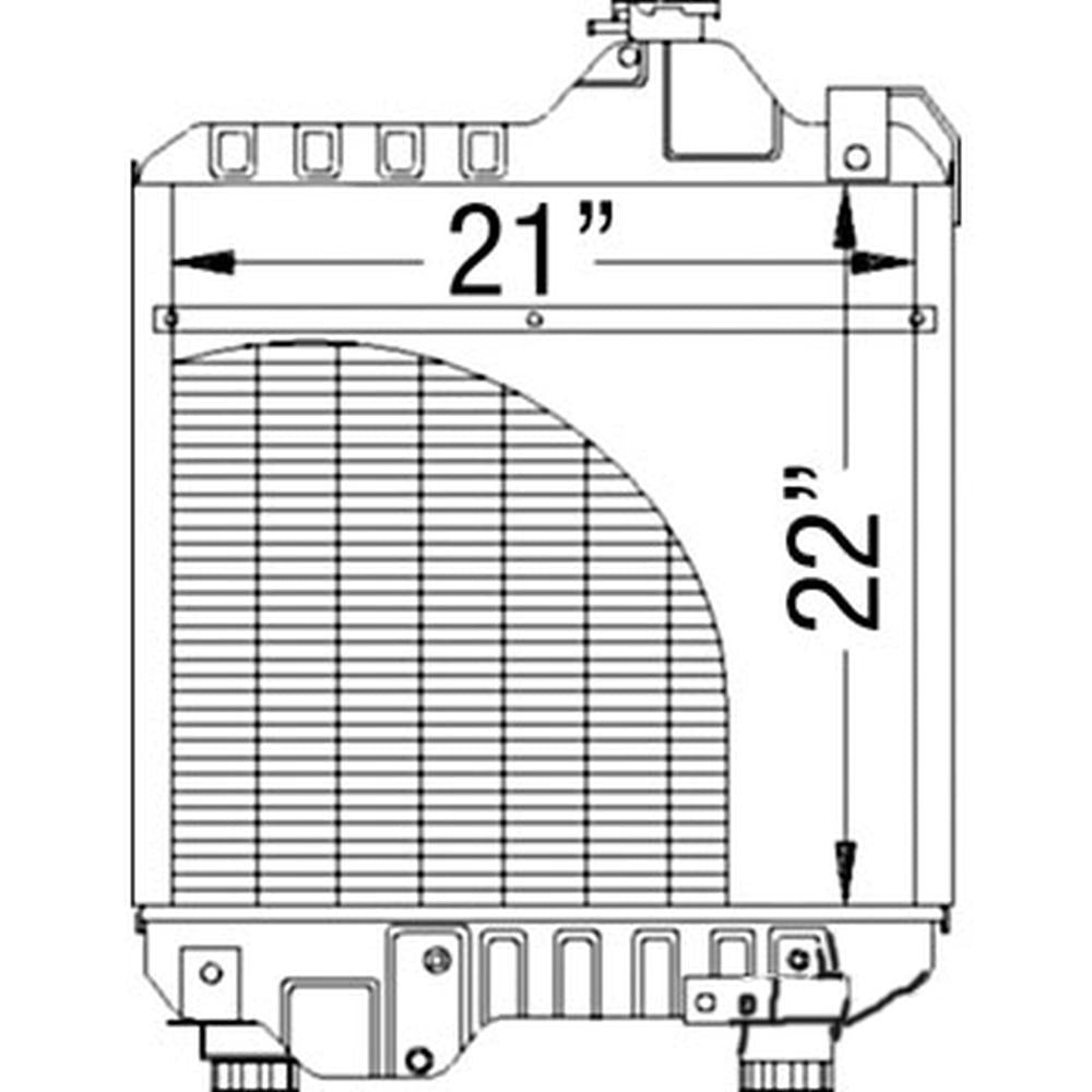 87352188 Radiator Fits Case IH MXM120 MXM130 Fits Ford New Holland TM120 TM130