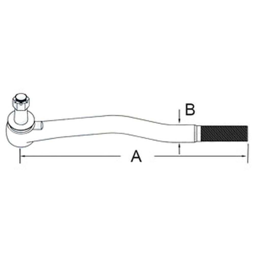 WN-87455743-PEX Tie Rod, Outer, RH Fits International/CaseIH MAGNUM 215