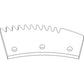 87496792 New LH Serrated Rotor Lug Fits Ford NH CR9040 CR9060 CR9070 +