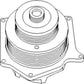 WN-87384588-PEX Pump, Water Fits Ford/New Holland HW345 HW365 TM120 TM130 T