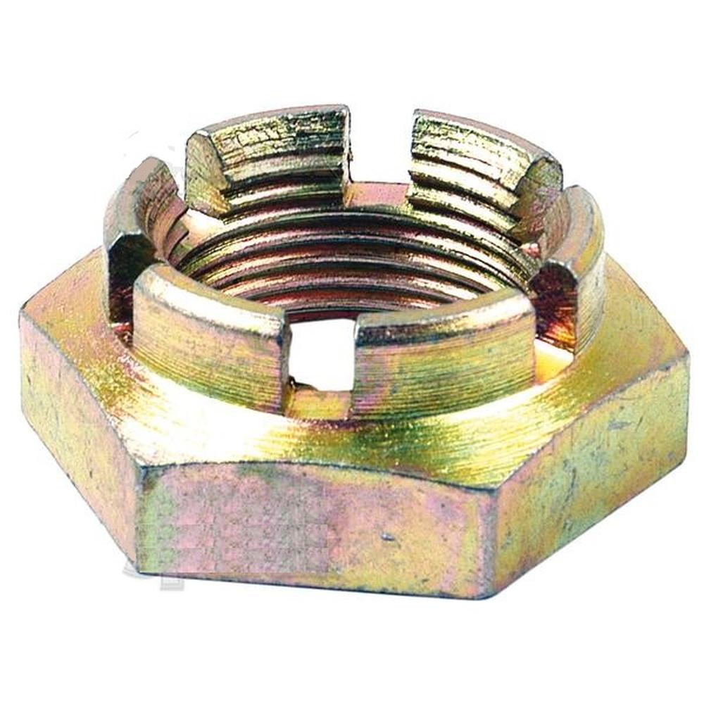 S.40214 Castle Nut, Size: 1 1/4'' UNF (Din 935) Fits Landini