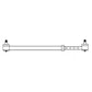 Left Hand Tie Rod Assembly Fits Massey Ferguson Replaces 886796M92