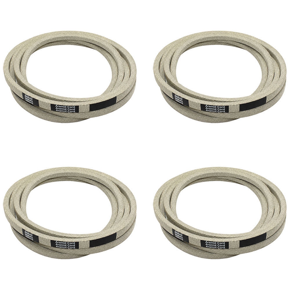 88843 QTY 4: Drive Belt  Fits BUSH HOG