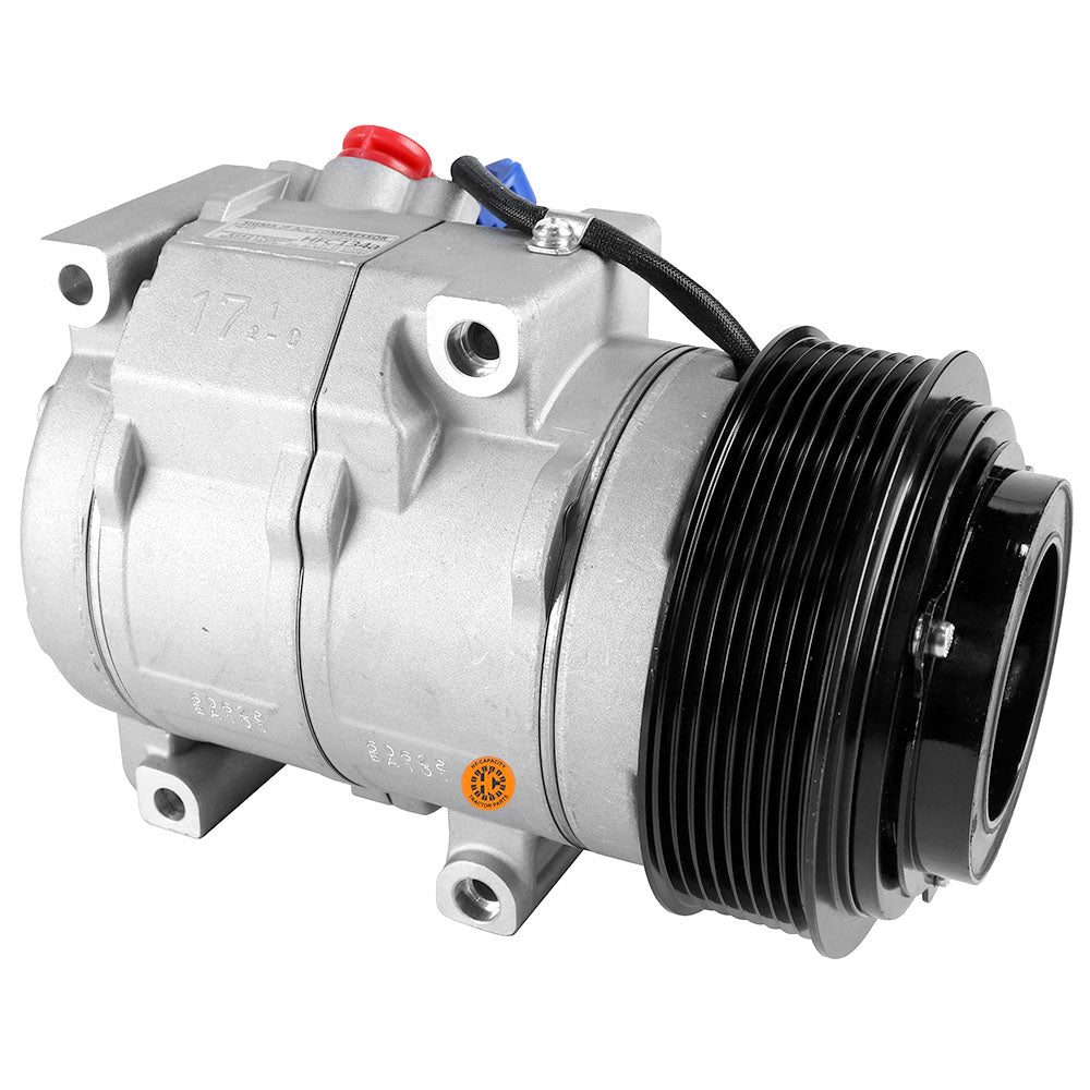88RE284680 Nippondenso 10SRE18C Compressor, w/ 8 Groove Clutch - Fits John Deere