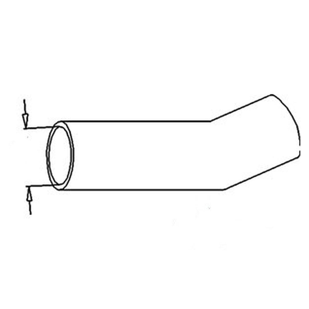 890195M1 New Tractor Upper Radiator Hose Fits Massey Ferguson 35 VPE4045