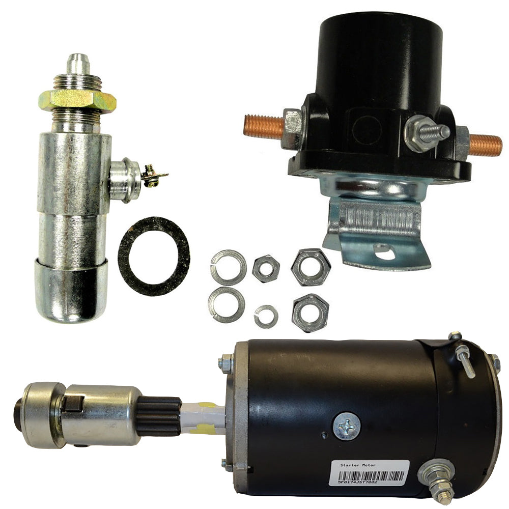 6V Starter Kit - Starter w/ Drive Solenoid Switch - Fits Ford 8N & 9N Tractors