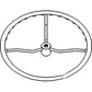 S.61372 Steering Wheel, Splined Fits Ford/New Holland Models: 1800 Series 4 Cyl