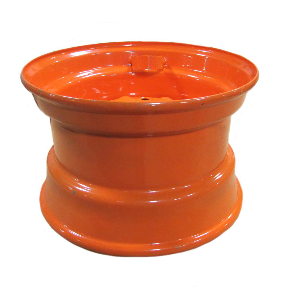 9.75X16.5 Rim/Wheel for 12-16.5 Tire Fits Bobcat Orange Color