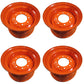 Four (4) 9.75 x 8 x 16.5 Orange Rims for Skid Steer Loaders