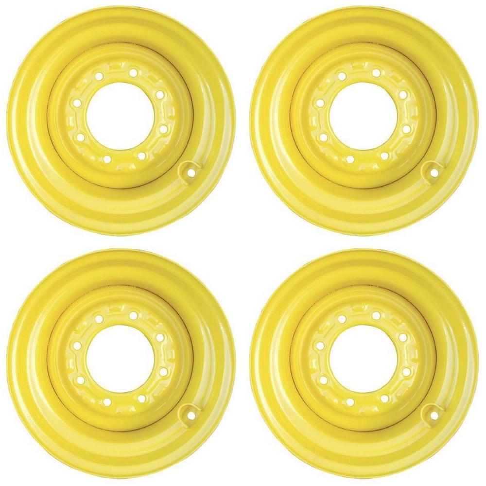 4 New Skid Steer Rims for 12-16.5 Tires 16.5X9.75X 8 Tire Rim fits 12X16.5 Tires