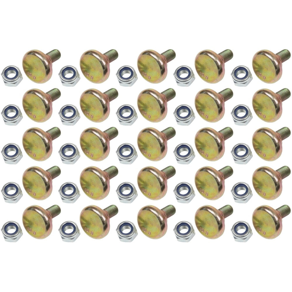 25 Pack Disc Mower Blade Bolts Nuts Fits Vicon CM165 CM167 CM1700 CM240 81160WN6