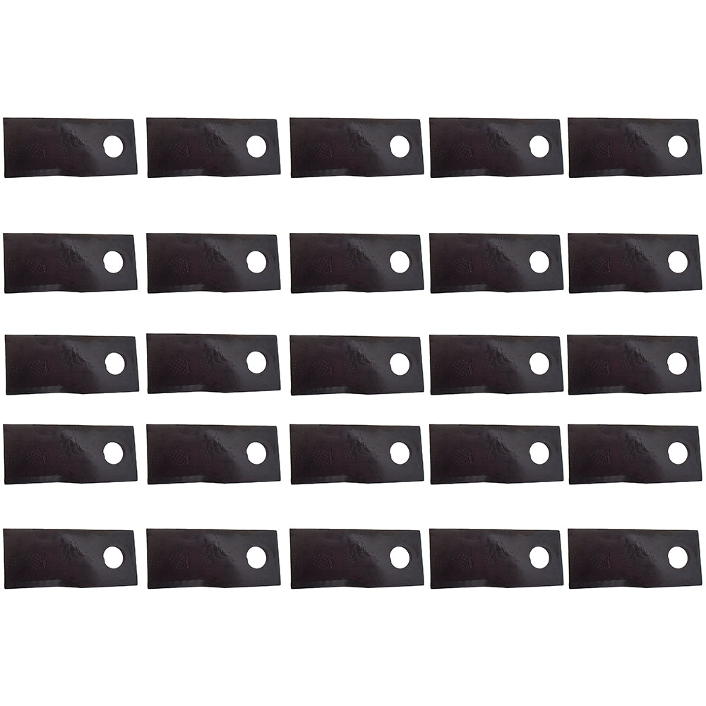 Qty 25: LH Disc Mower Blade Fits Edcor Replaces V61559