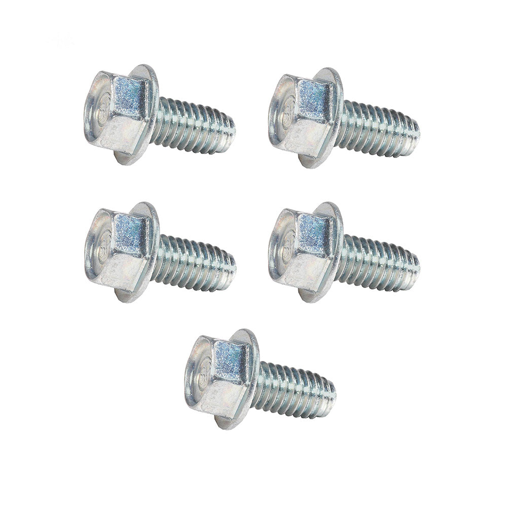 Qty 5: Self-Tapping Screw Hex Head 3/8"-16 x 3/4" Fits AYP Replaces 17000612