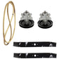 Deck Kit - Blades Spindles Belt - Fits Cub Cadet Fits Troy-Bilt Fits Toro 42"