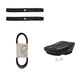 Blades w/ Deck Belt & Mulch Plate Kit Fits Craftsman Replaces 134149