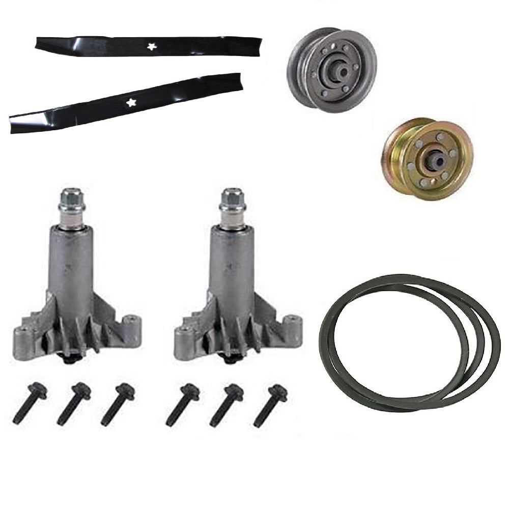 Deck KIt w/, Mulching Blade, Pulley, Drive Pulley, Spindle, Belt Fits Craftsman