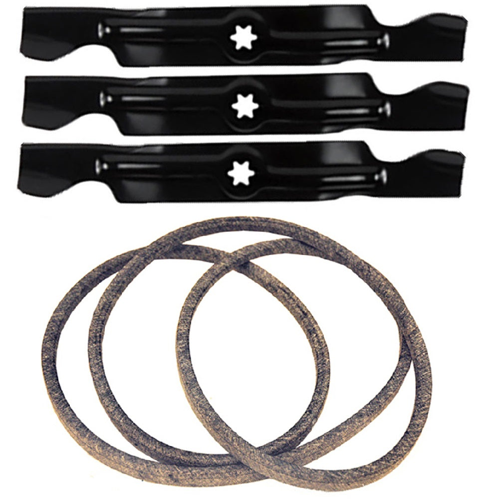 Mower Deck Belt and Blade Set Fits Cub Cadet Replaces 490-110-C123